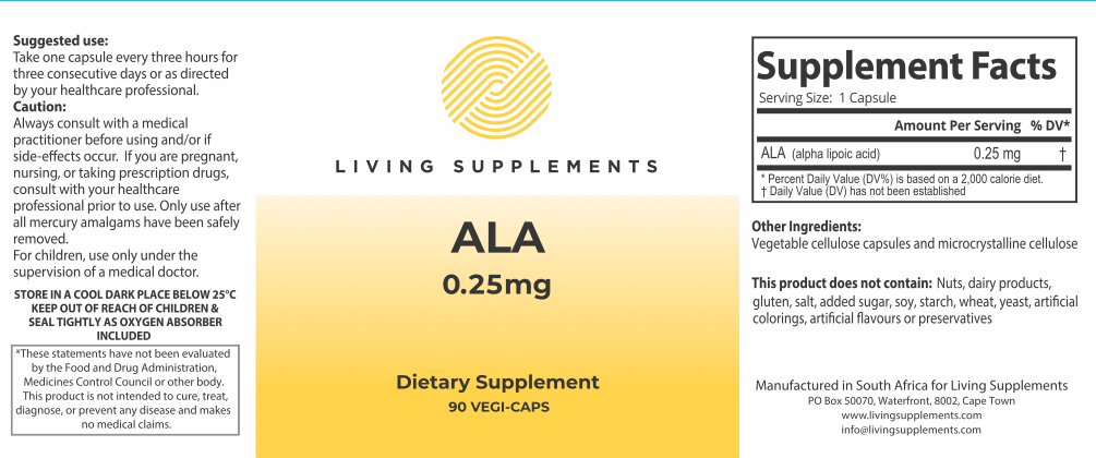 ALA 0.25mg [lowest dose]