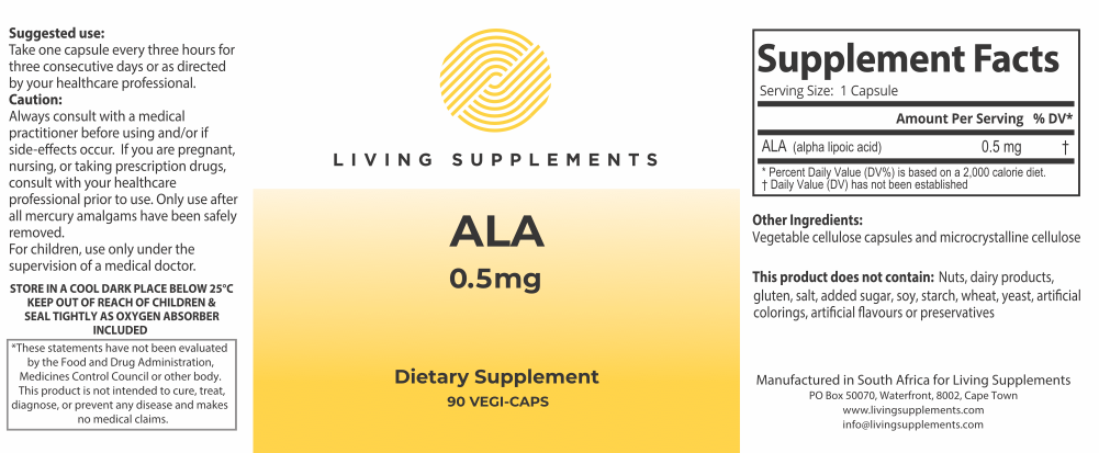 ALA 0.5mg ***expires 05/2025***