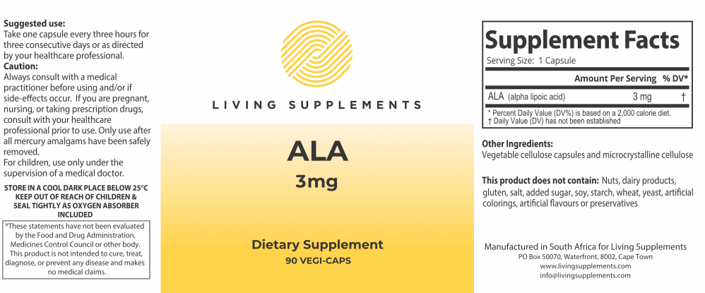 ALA 3mg ***expires 01/2026***